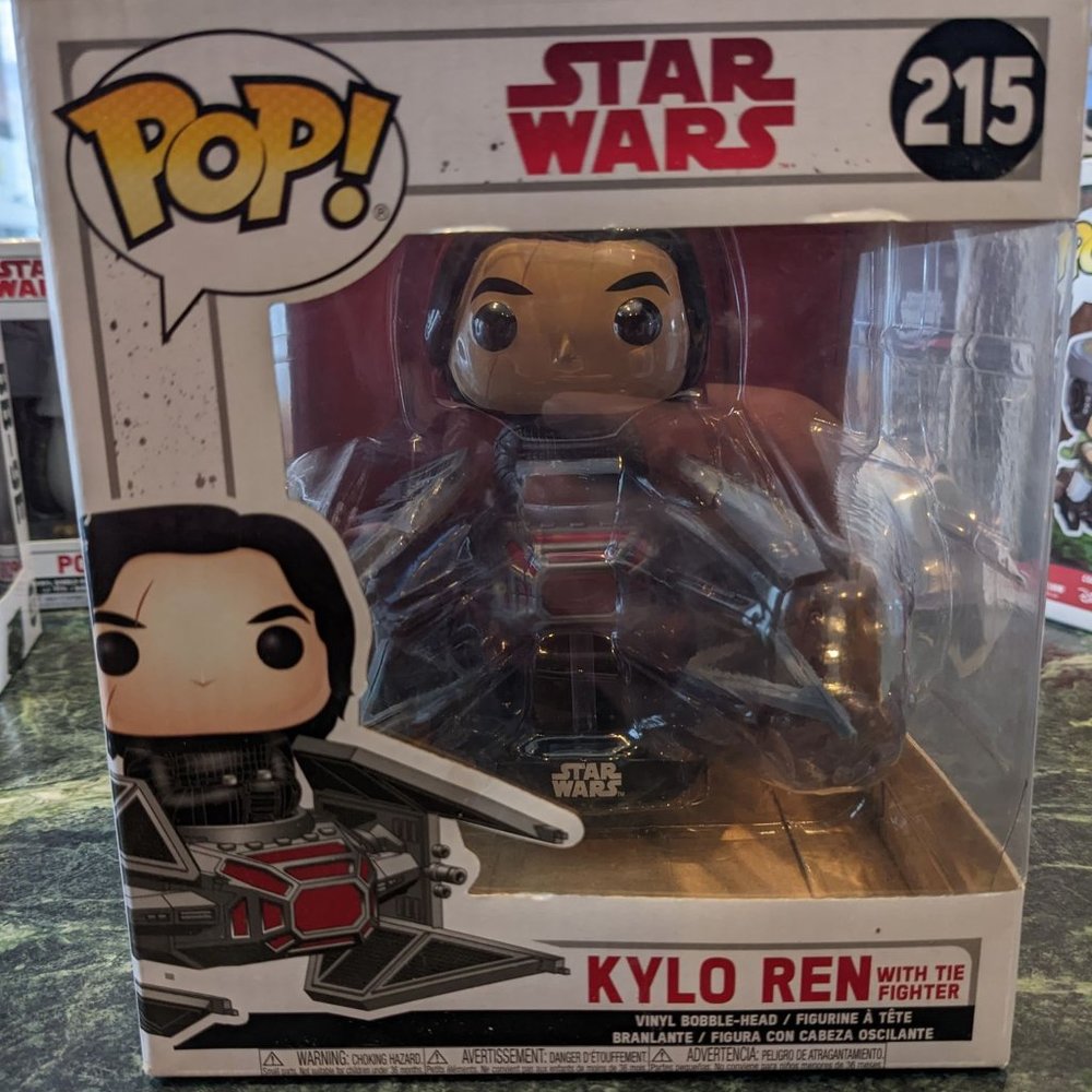 Star Wars Funko Pop! Vinyl - Kylo Ren with Tie Fighter Bobble Head 215 - EUC